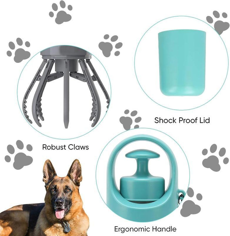 Portable Pet Poop Scooper with 1 Count Dog Waste Bag Holder & Dispenser for Outdoor Use Compact Design Essential Pet Supplies