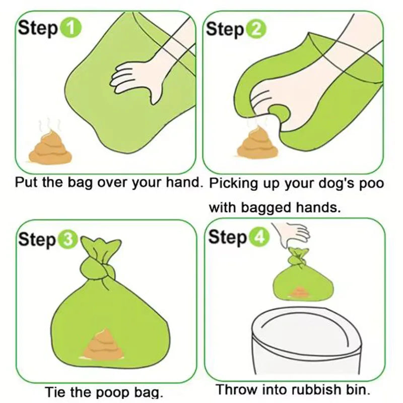 Hot Dog Poop Bag Outdoor Cleaning Poop Bag Outdoor Clean Pet Supplies for Dog Refill Garbage Bag Pet Supply